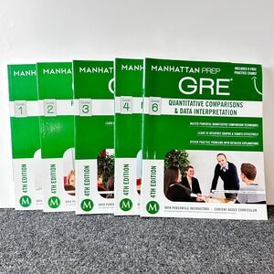 Manhattan Prep GRE Strategy Guides‎ 4th Edition Math Bundle Set of 5 Books